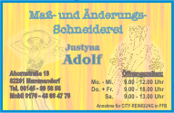 Visitenkarte Schneiderei