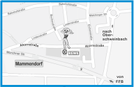 Visitenkarte mit Anfahrtskarte